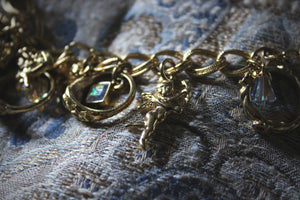 Vintage Kirk's Folly Angel Charm Bracelet.