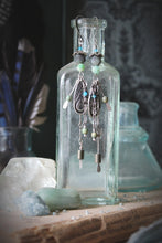 Load image into Gallery viewer, Treasured Waters | Raindrake. Antiqued Silver Fringe Drop Earrings.