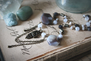 Treasured Waters | Green Witch :: Storm Maiden. Gemstone Beaded Necklace.