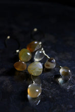 Load image into Gallery viewer, Like Honey. Golden Brass &amp; Polished Topaz Drop Shoulder Dusters.