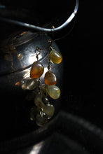 Load image into Gallery viewer, Like Honey. Golden Brass &amp; Polished Topaz Drop Shoulder Dusters.