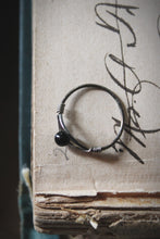 Load image into Gallery viewer, Vintage Silver Wire-wrapped Evil Eye Ring.