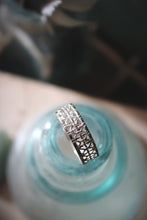 Load image into Gallery viewer, Vintage Openwork Lattice Sterling Silver Ring.