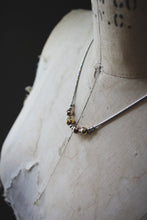 Load image into Gallery viewer, Vintage Sterling Silver Bead Focal Necklace.