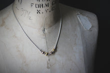 Load image into Gallery viewer, Vintage Sterling Silver Bead Focal Necklace.