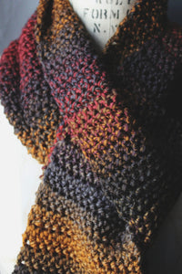 The Study, SECOND EDITION. Storyteller Series. Hand Crocheted Wrap Scarf.