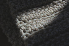 Load image into Gallery viewer, The Esther-Barlow Estate. Storyteller Series. Hand Crocheted Fringe Scarf.