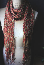 Load image into Gallery viewer, The Lamp Lighters. Storyteller Series. LIMITED EDITION. Hand Crocheted Fringed Scarf.