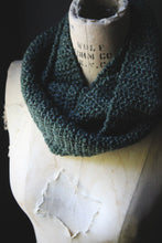 Load image into Gallery viewer, Nine Woods Hollow. Storyteller Series. Hand Crocheted Infinity Scarf.