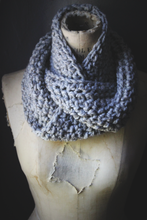 Load image into Gallery viewer, Hand Crocheted Infinity Scarf. wild &amp; willow Collection. &quot;Incense&quot;.