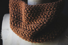 Load image into Gallery viewer, Hand Crocheted Cowl. wild &amp; willow Collection. &quot;Cinnamon&quot;.