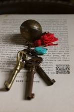 Load image into Gallery viewer, The Gatekeeper | Boheme. Rustic Brass &amp; Tassel Keykeep.