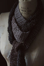 Load image into Gallery viewer, Lorincroft Cemetery. Storyteller Series. Hand Crocheted Fringe Scarf.