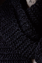 Load image into Gallery viewer, The Blacksmith's Cottage. Storyteller Series. Hand Crocheted Rustic Fringe Scarf.