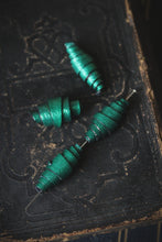 Load image into Gallery viewer, Handmade Leather Beads | Metallic Emerald