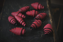 Load image into Gallery viewer, Handmade Leather Beads | Matte Burgundy