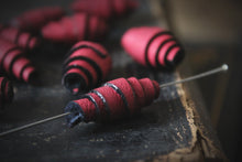 Load image into Gallery viewer, Handmade Leather Beads | Matte Burgundy