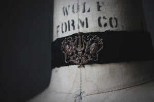 A Dark Tale | A Play of Hopes & Fears. Vintage Ribbon Choker Necklace.