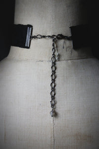 A Dark Tale | A Play of Hopes & Fears. Vintage Ribbon Choker Necklace.