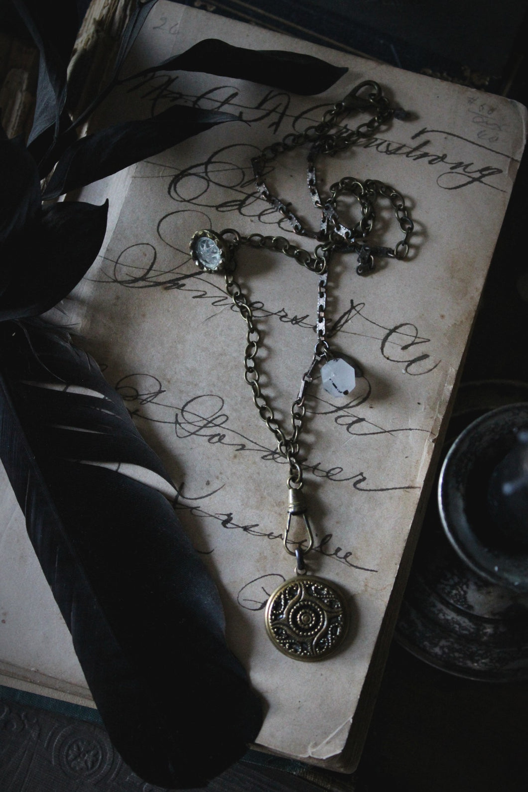 A Dark Tale | Gentleman Detective : 1844. Antiqued Bauble Necklace.