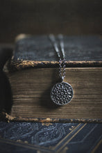 Load image into Gallery viewer, Cathedral. Antiqued Silver &amp; Gunmetal Pendant Necklace.