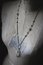 Load image into Gallery viewer, The Sacred Grove | Green Witch, Oddenvale. Antiqued Silver &amp; Gemstone Necklace.