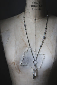 The Sacred Grove | Green Witch, Oddenvale. Antiqued Silver & Gemstone Necklace.