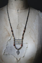 Load image into Gallery viewer, November&#39;s Eve. Hand-strung Long Beaded Pendant Necklace.