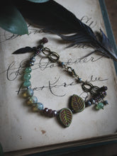 Load image into Gallery viewer, The Sacred Grove | Starling. Gemstone &amp; Glass Beaded Charm Bracelet.