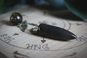 The Sacred Grove | Unearthed. Gemstone Divination Pendulum.