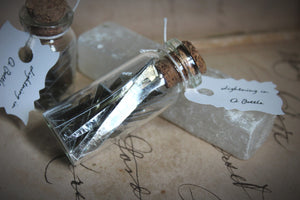 Lightning In A Bottle. Whimsical Handmade Curio.