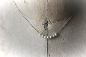 Nine Daughters  |  Set of 3 Vintage Faux Pearl Necklaces.