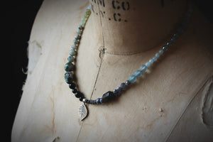 The Crystal Forest | Winter's Spell. Gradient Gemstone Necklace.