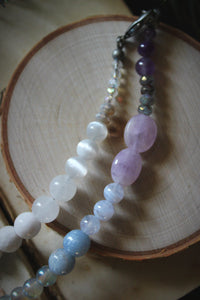 The Crystal Forest | Winter's Spell. Gradient Gemstone Necklace.