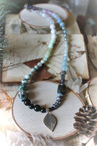 The Crystal Forest | Winter's Spell. Gradient Gemstone Necklace.