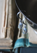 Load image into Gallery viewer, Seaspray.  Glass Droplet Earrings.