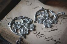 Load image into Gallery viewer, Clover. Botanical Focal Statement Earrings.