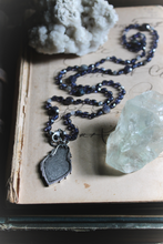 Load image into Gallery viewer, Nine Daughters  |  Crest. Hand-knotted Glass &amp; Gemstone Necklace.