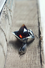 Load image into Gallery viewer, Vintage Sterling Silver &amp; Amber Pendant.