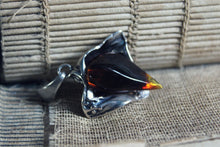 Load image into Gallery viewer, Vintage Sterling Silver &amp; Amber Pendant.