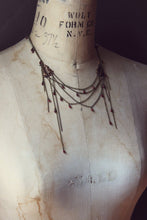 Load image into Gallery viewer, The Briar Patch. Storyteller Series. Czech Glass and Antiqued Brass Layered Necklace.