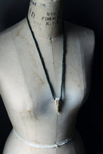 Load image into Gallery viewer, Spirits of Greenwood. Rustic Hand Crocheted Naturally Shed Deer Antler Unisex Necklace.