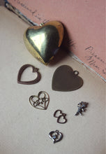 Load image into Gallery viewer, Vintage Sweetheart Pendant &amp; Charm Collection.