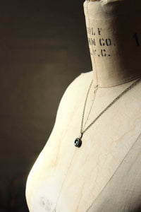 The Eye of Moriarty. Storyteller Series. Antique Glass Button Necklace.