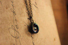 Load image into Gallery viewer, The Eye of Moriarty. Storyteller Series. Antique Glass Button Necklace.