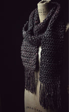 Load image into Gallery viewer, The Washerwoman. Storyteller Series. FIRST EDITION. Unisex Hand Crocheted Chunky Scarf.