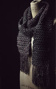 The Washerwoman. Storyteller Series. FIRST EDITION. Unisex Hand Crocheted Chunky Scarf.