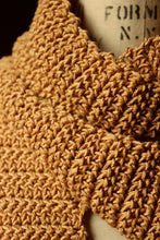 Load image into Gallery viewer, Hand Crocheted Textural Scarf. wild &amp; willow Collection. &quot;Ginger Root&quot;.