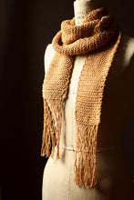 Load image into Gallery viewer, Hand Crocheted Textural Scarf. wild &amp; willow Collection. &quot;Ginger Root&quot;.