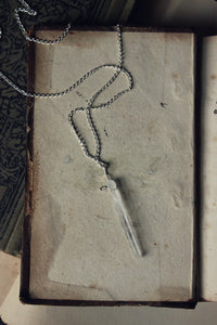 Peregrine. Delicate Quartz Crystal & Sterling Silver Necklace.